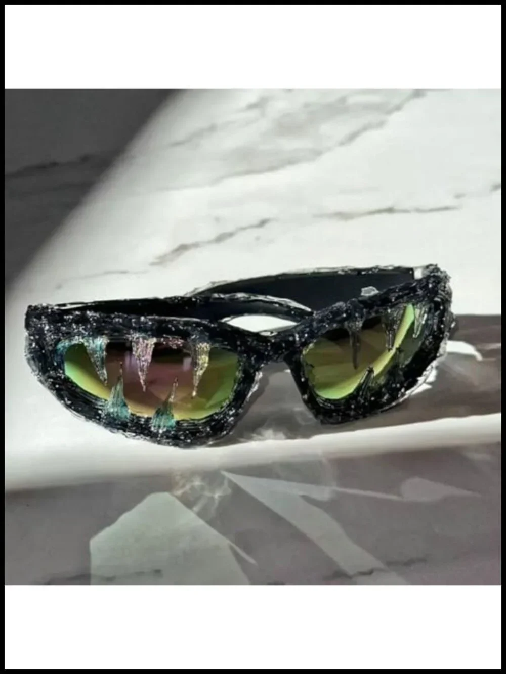 Y2K Wrap Around Sunglasses UV400 Lightweight Unisex Party Shades